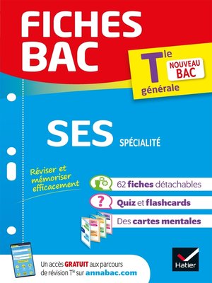cover image of Fiches bac SES Tle (spécialité)--Bac 2024